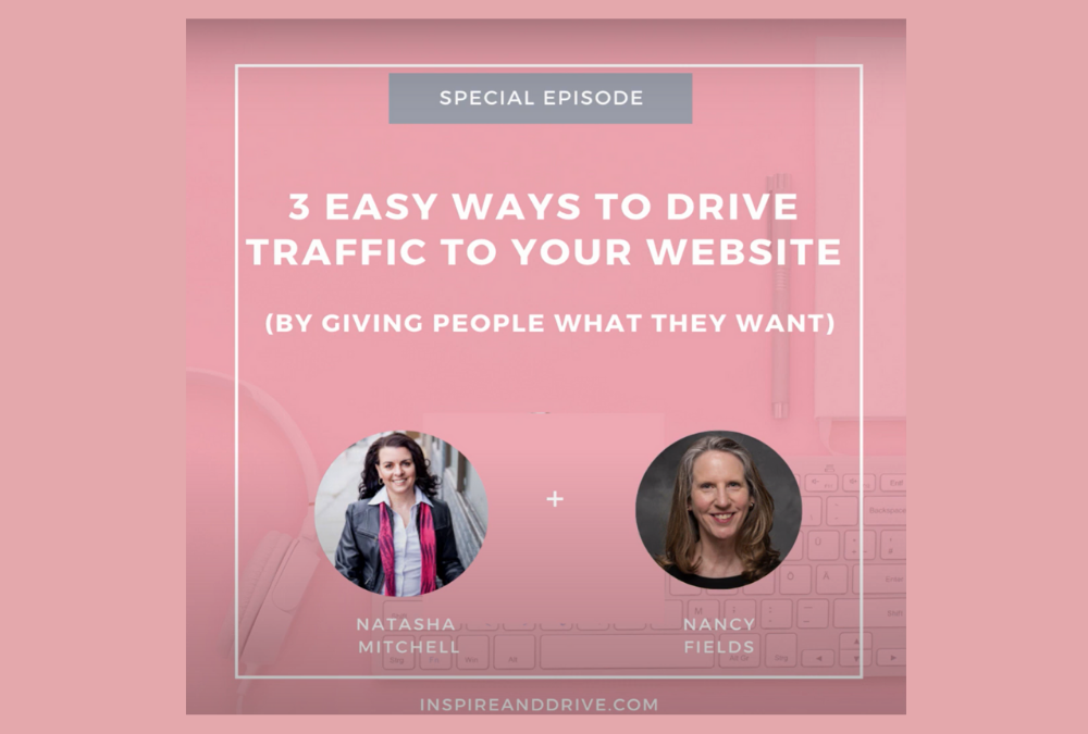 Special Edition | 3 Easy Ways to Drive Traffic To Your Website By Giving People What They Want | Interview with Nancy Fields